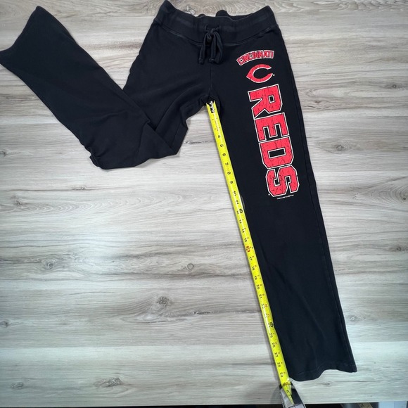 Cincinnati Reds MLB Sweatpants Lounge Pants Women's Black Red Athletic‎ Apparel - Picture 7 of 11